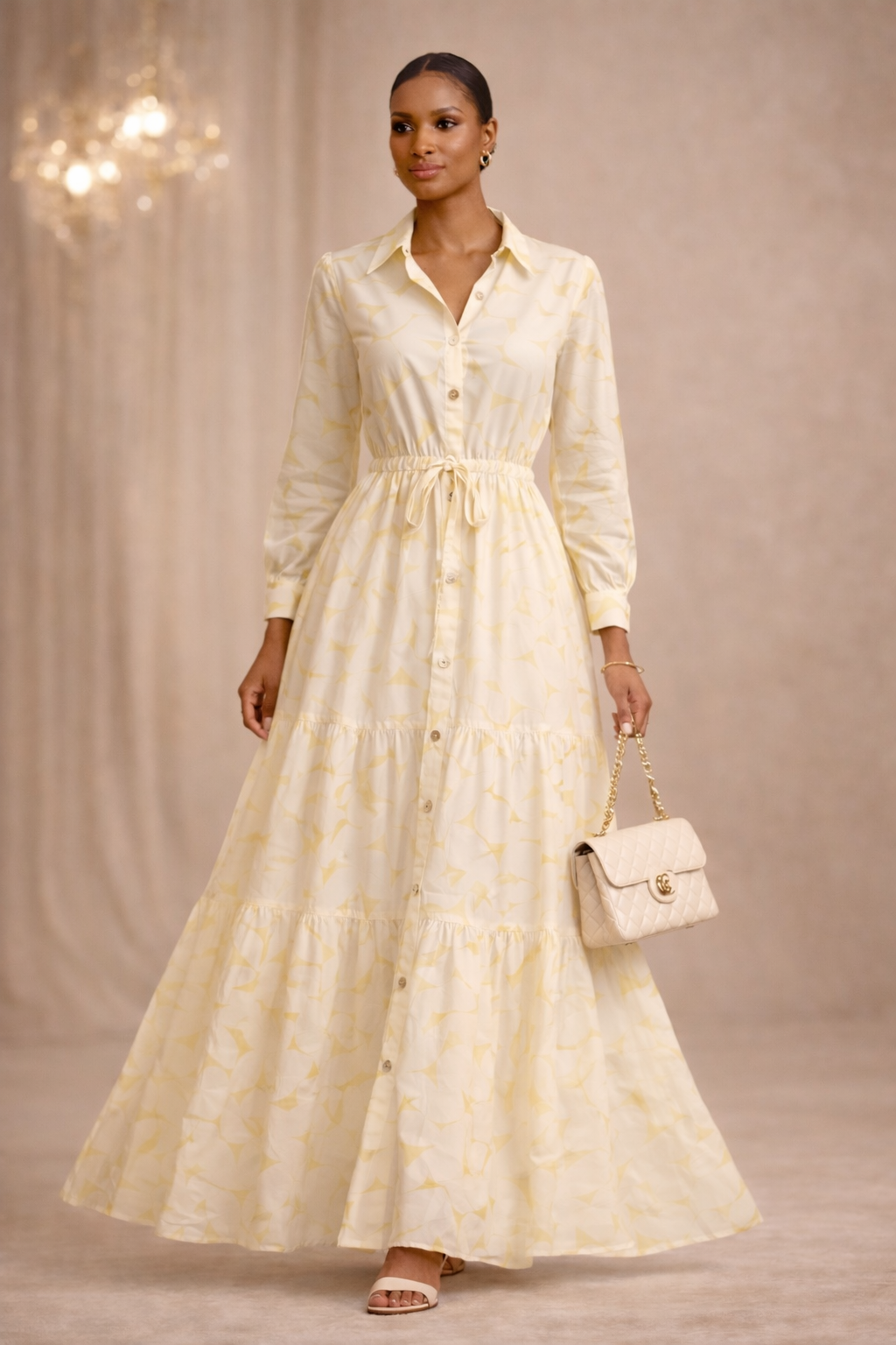 UYAI DRESS – PRINTED ORGANZA