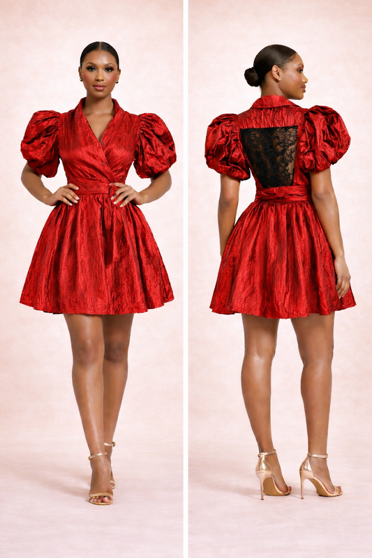 IDARA – Soft Regal Wrap Dress (Textured & Print Editions)
