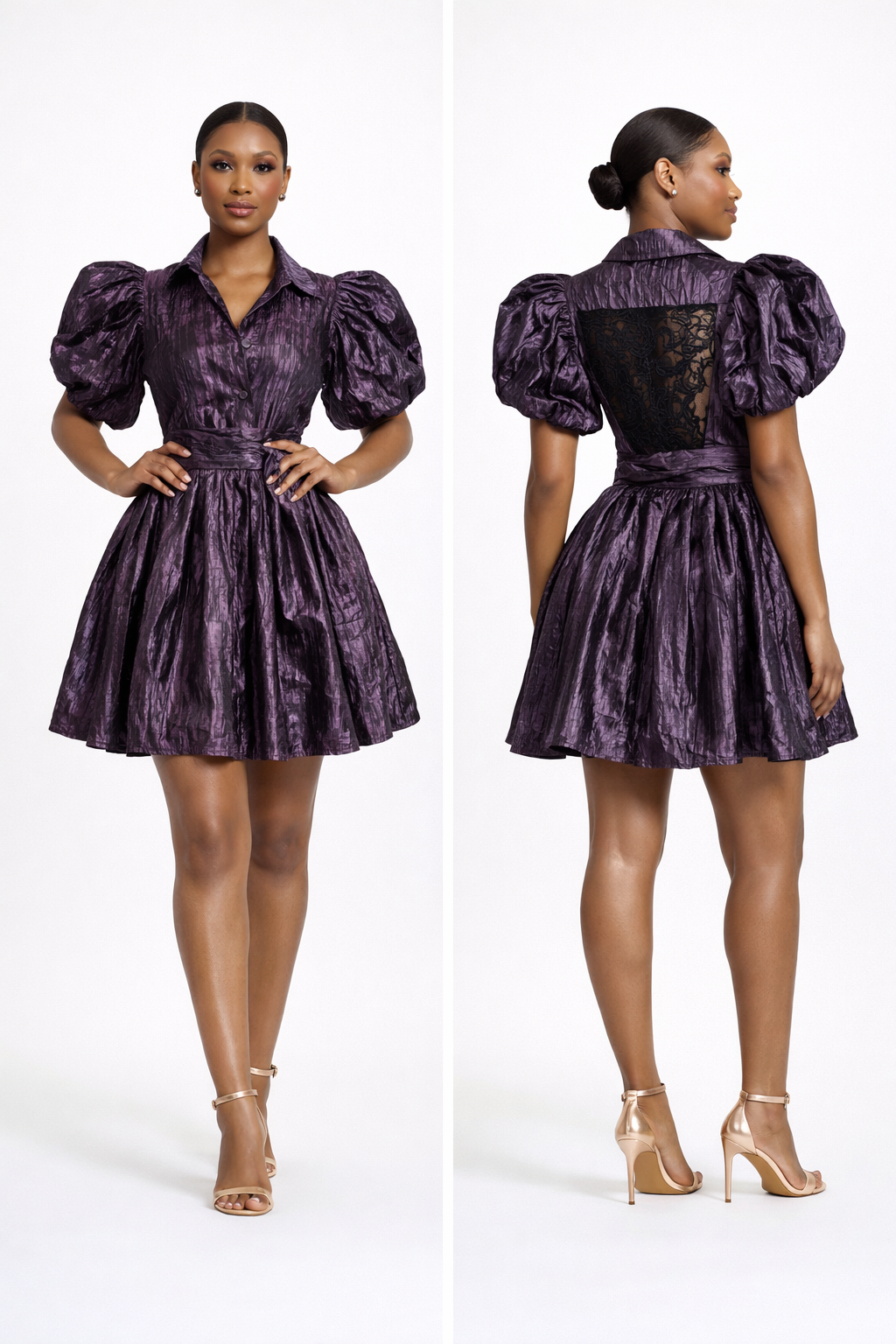 IDARA – Soft Regal Wrap Dress (Textured & Print Editions)